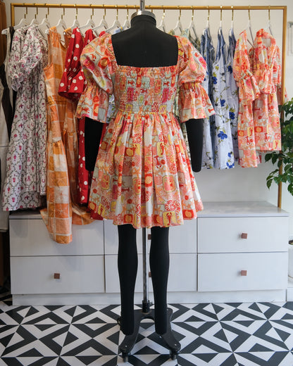 Summer Postcard Pintuck Short Dress