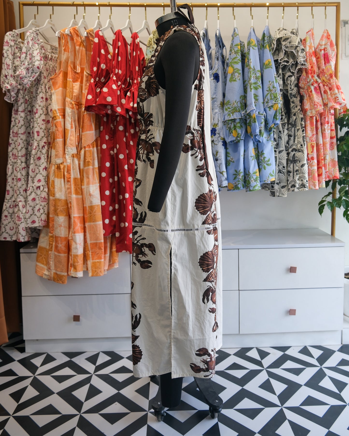 The Cocoa Shells Halter Maxi Dress